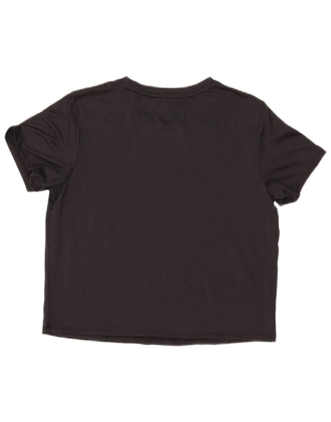 PUMA Damen Crop T-Shirt Top UK 14 Medium Schwarz