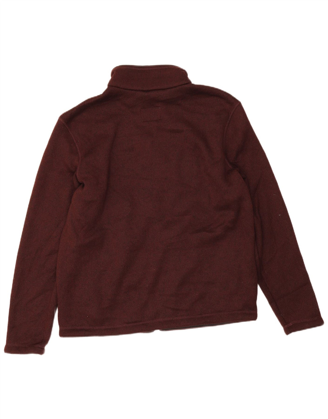 Marks & Spencer Herren-Sherpa-Trainingsanzug-Oberteil, Jacke, mittleres Burgunderrot, Polyester