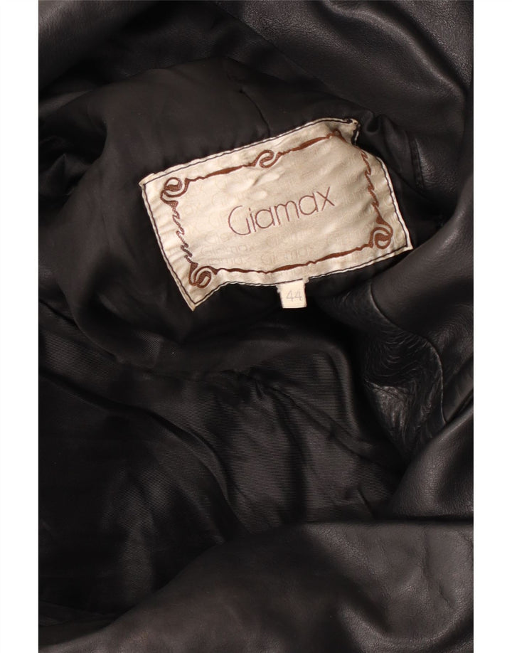 Giamax Damen Lederjacke EU 44 XL Schwarz