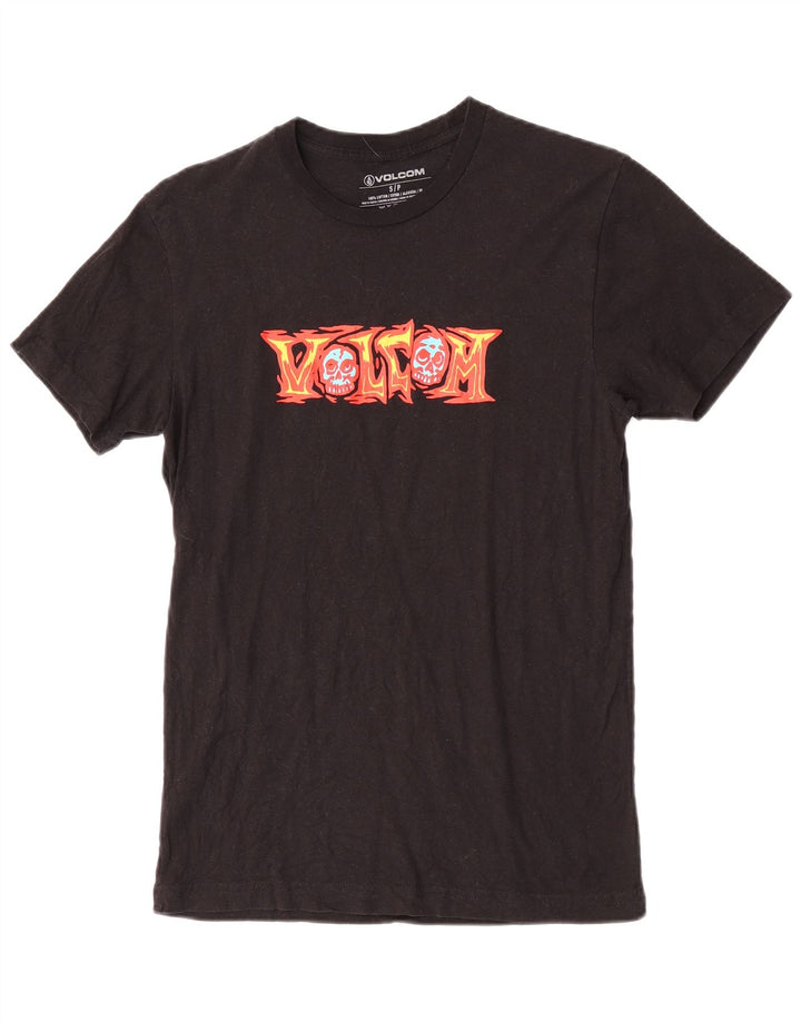 Volcom Herren-T-Shirt mit Grafik, Größe S, Schwarz, Baumwolle