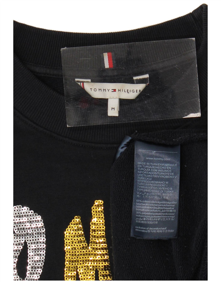 Tommy Hilfiger Damen-Sweatshirt mit Grafik, Gr. 14, mittleres Marineblau