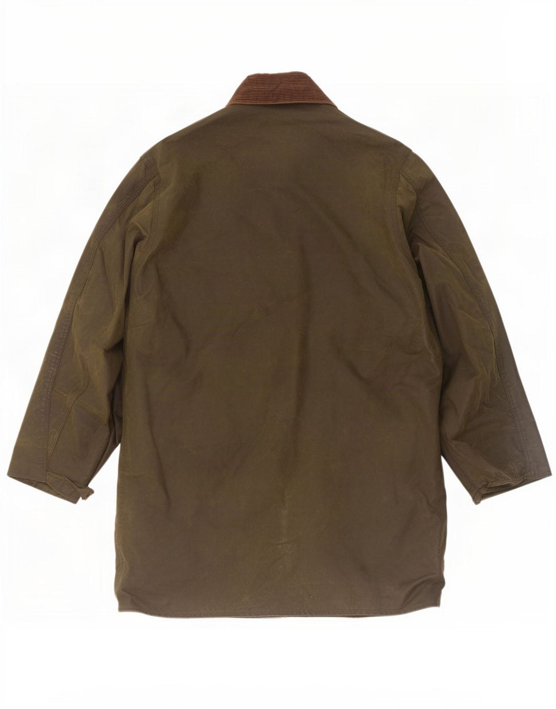 Barbour Herren-Jacke aus gewachster Baumwolle mit Rand, UK 40, mittlerer Khaki-Farbblock