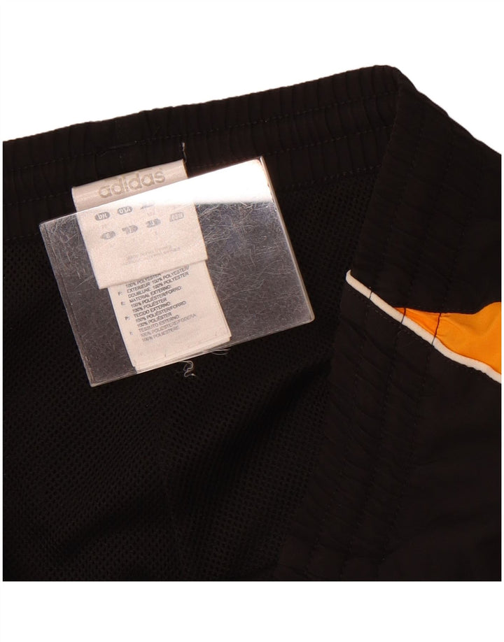 Adidas Sportshorts für Jungen, 12–13 Jahre, schwarzes Colourblock-Polyester