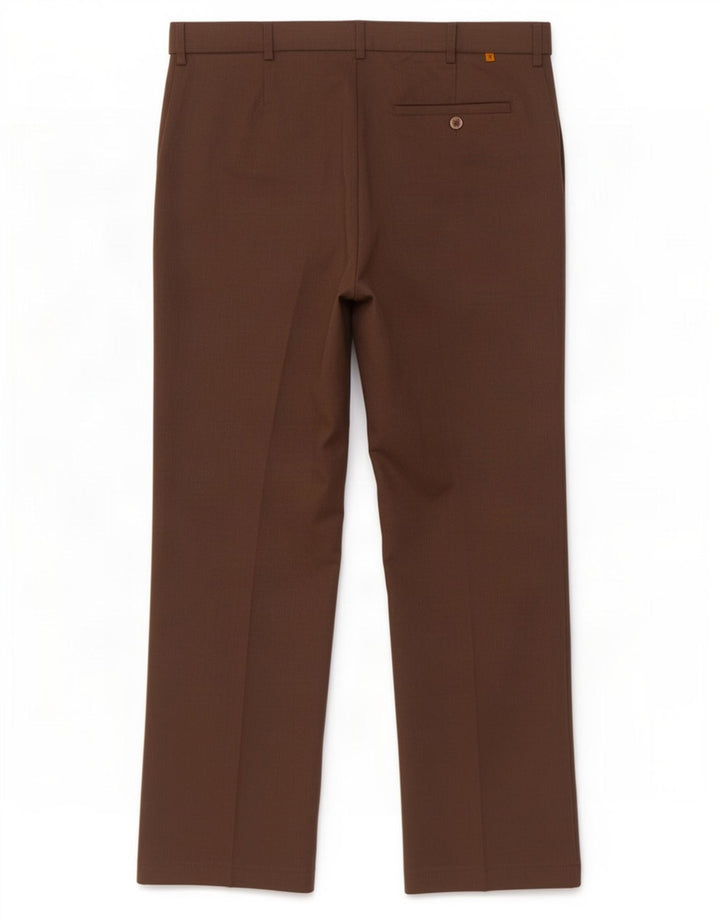 Farah Herren-Freizeithose, gerade, W34, L33, braun, Polyester
