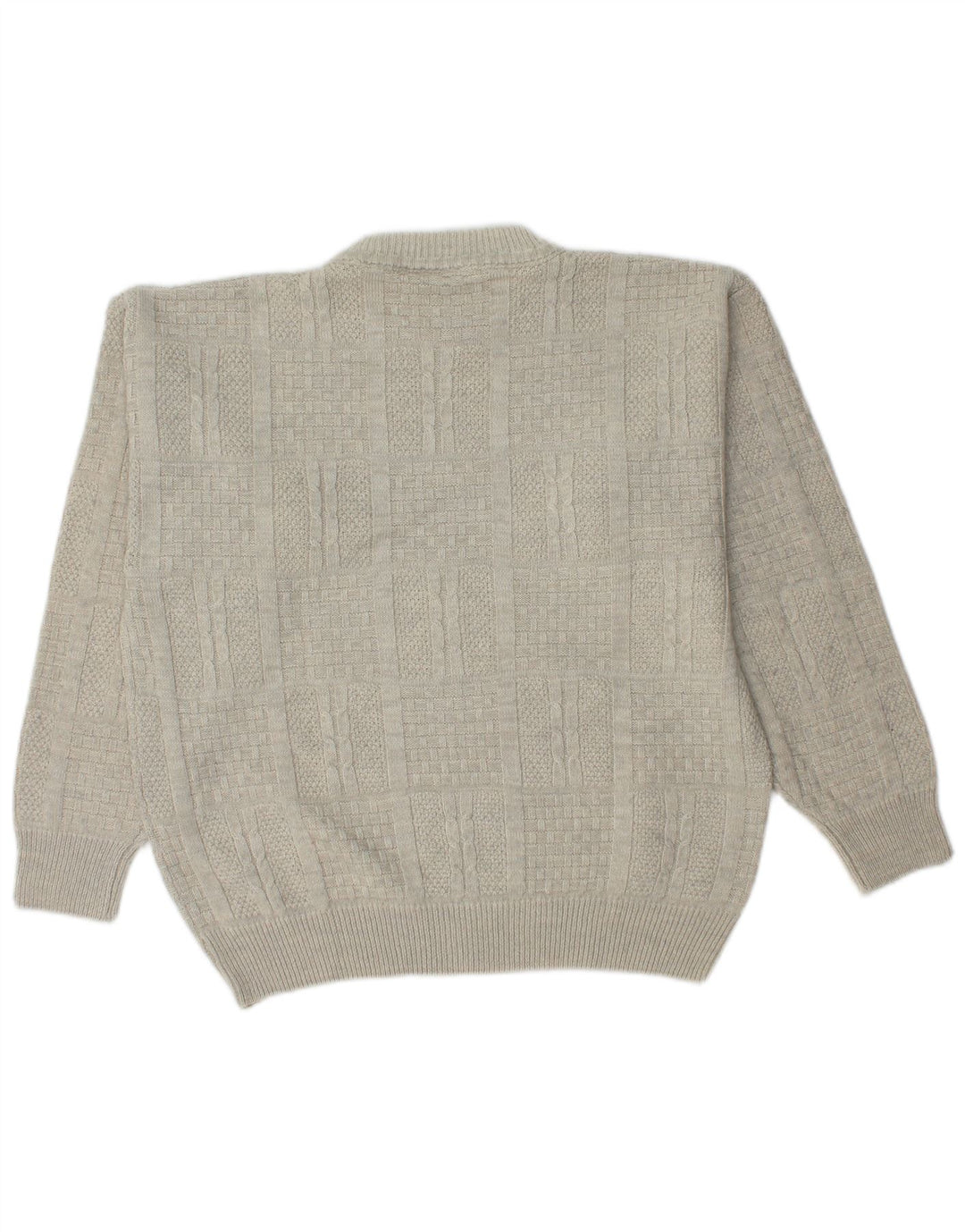CASUALLAND Herren-Pullover mit Rundhalsausschnitt, Größe S, Grau, Acryl
