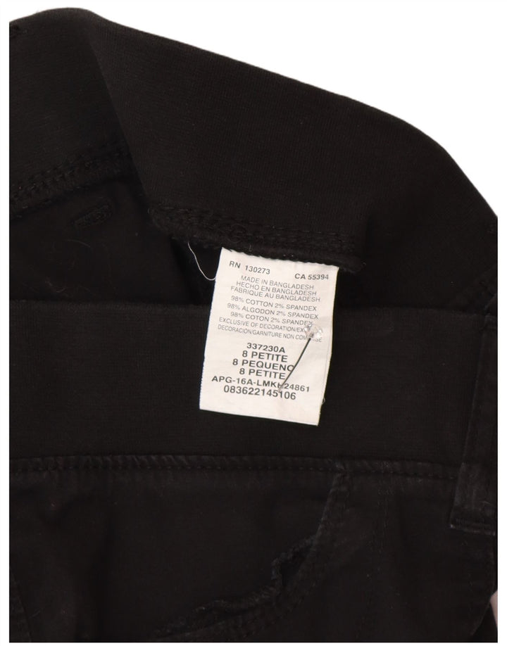 LEE Damen gerade Cargo-Capri-Hose, US 8, M, W30, L21, schwarze Baumwolle