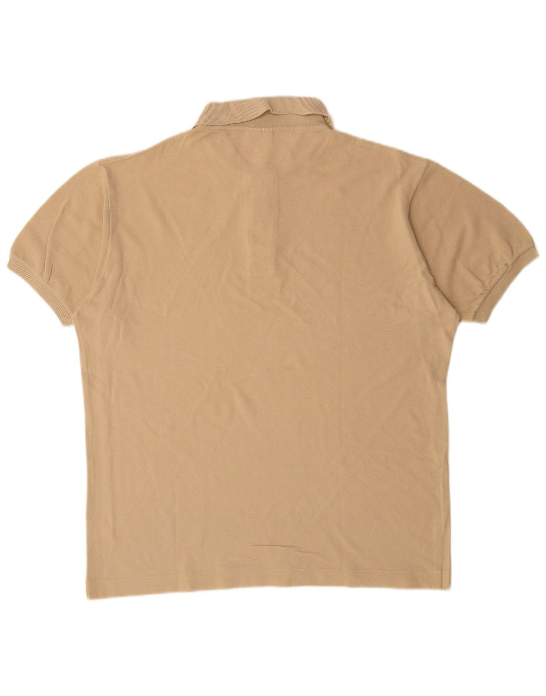 Lacoste Herren-Poloshirt, Größe 5, große beige Baumwolle