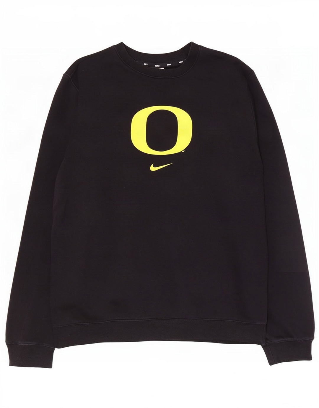 Nike Herren-Sweatshirt „Oregon Ducks“ mit Grafik, groß, aus schwarzer Baumwolle