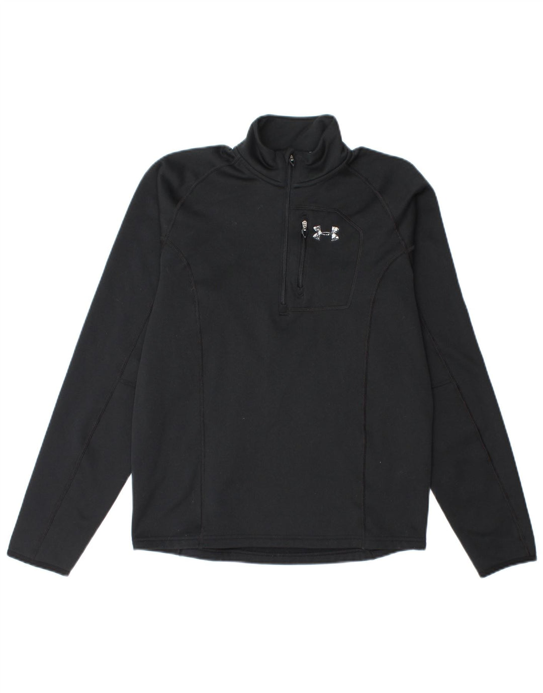Under Armour Herren Cold Gear Sweatshirt mit Reißverschluss, Größe S, Schwarz