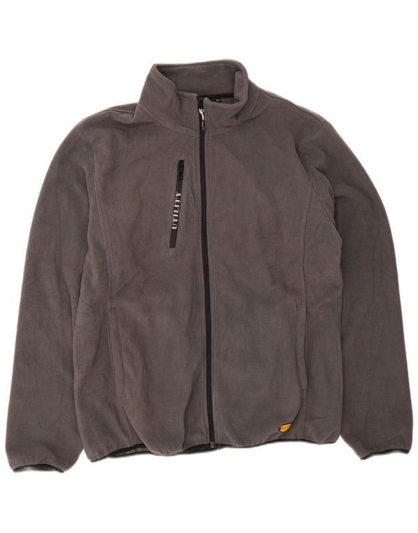 Diadora Herren Fleecejacke UK 46 3XL Grau Polyester