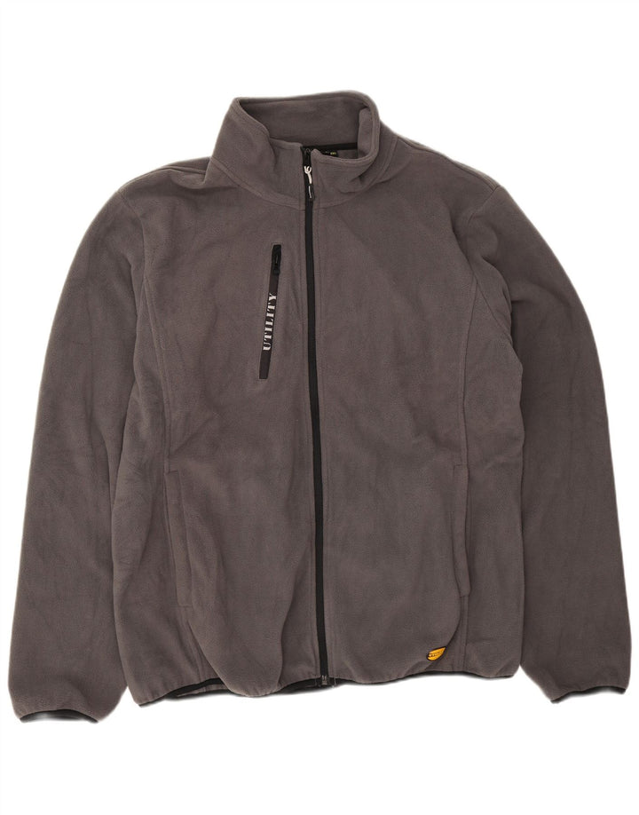Diadora Herren Fleecejacke UK 46 3XL Grau Polyester