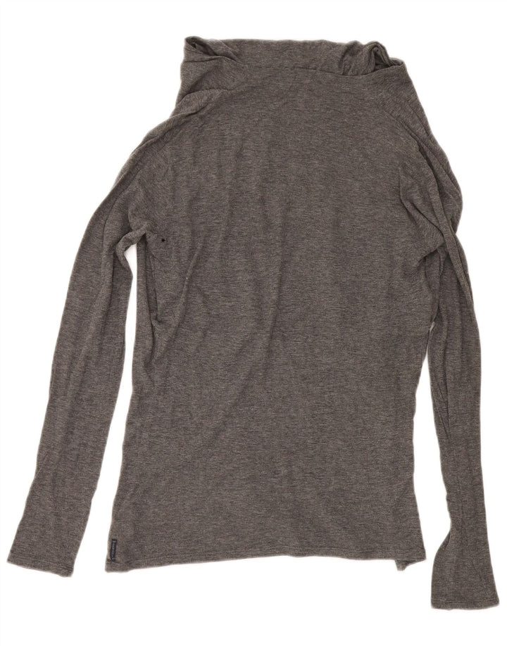 Armani Jeans Damen Top Langarm EU 44 XL Grau Baumwolle