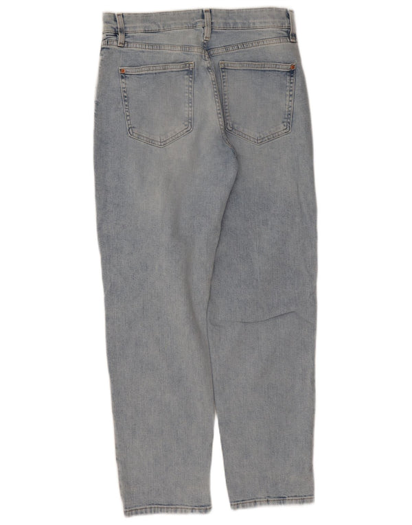 Marks & Spencer Damen Tapered Jeans UK 12 Medium W28 L27 Blau