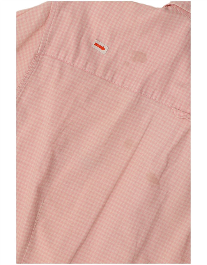 GANT Damen Kurzarmhemd UK 20 Large Pink Gingham