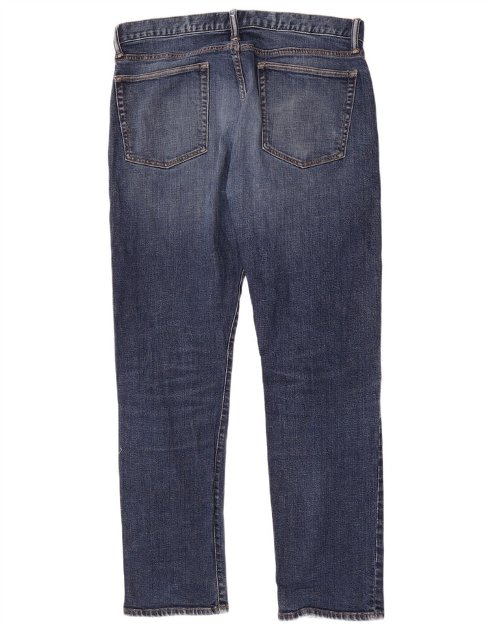 Gap Herren Distressed Slim Jeans W34 L32 Blaue Baumwolle