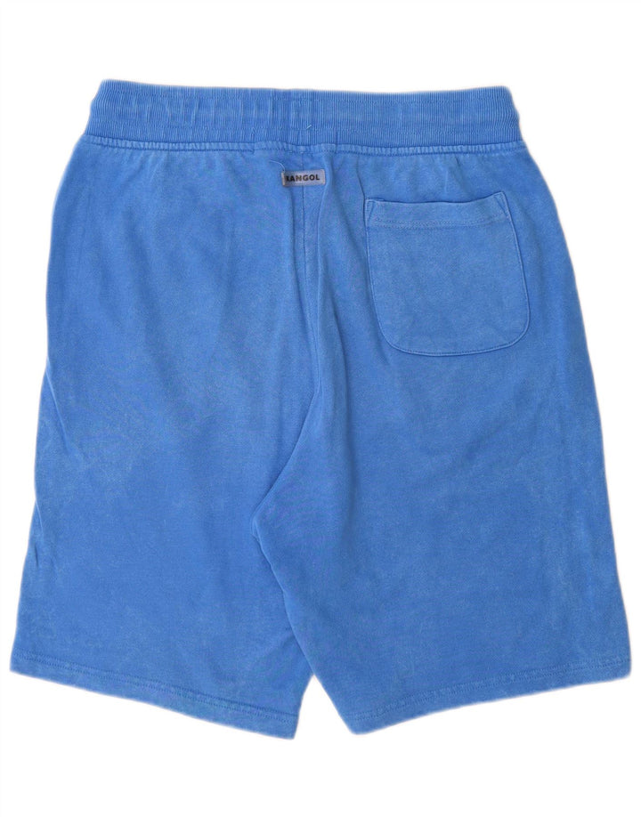 Kangol Herren-Sportshorts mit Grafik, Größe L, aus blauer Baumwolle