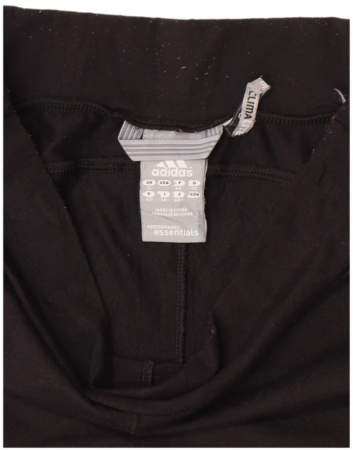 Adidas Damen Climalite Capri Leggings UK 16 Large Schwarz