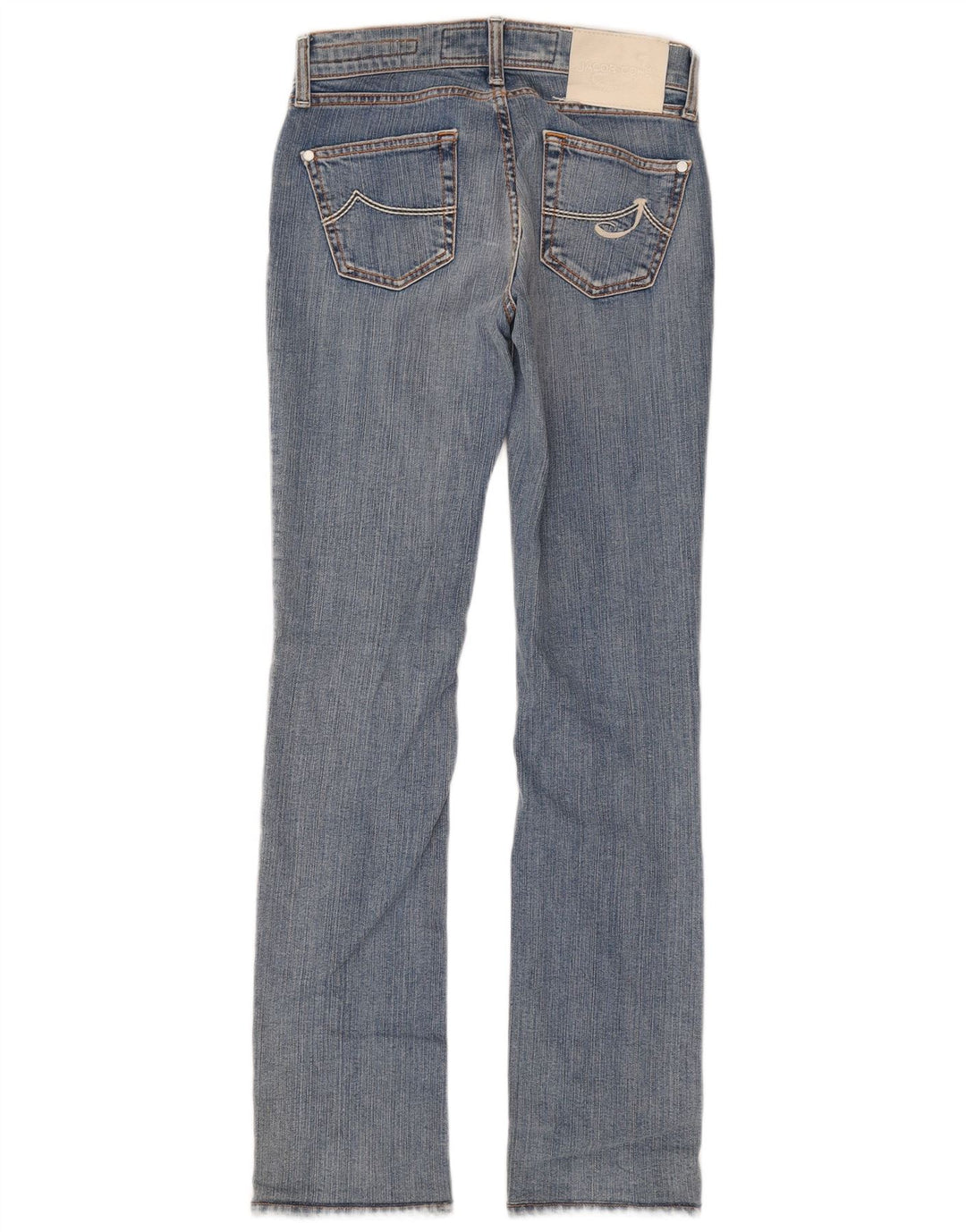 Jacob Cohen Damen maßgeschneiderte gerade Jeans W26 L31 blaue Baumwolle