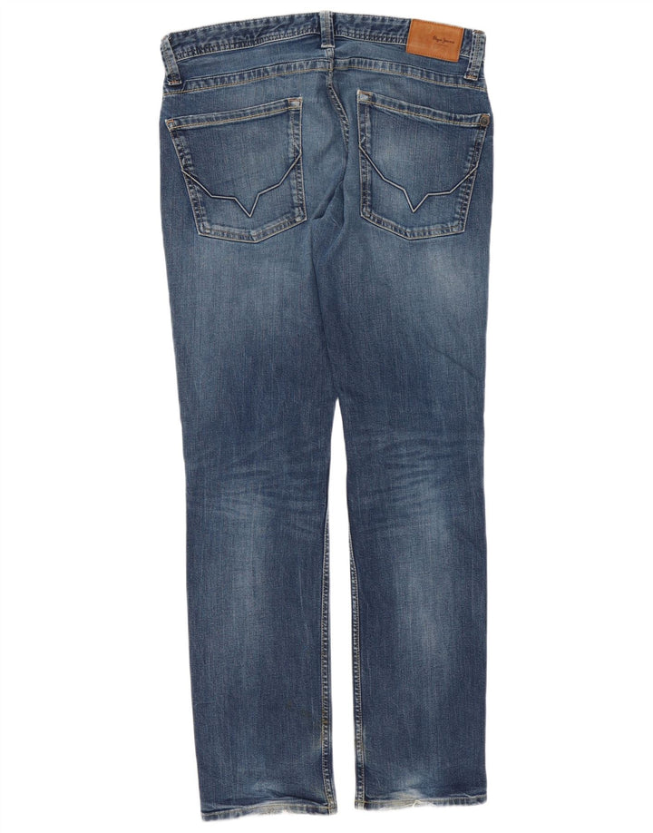 PEPE Jeans Herren Slim Jeans W34 L34 Blaue Baumwolle