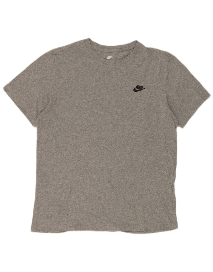 Nike Herren-T-Shirt aus mittelgrauer Baumwolle