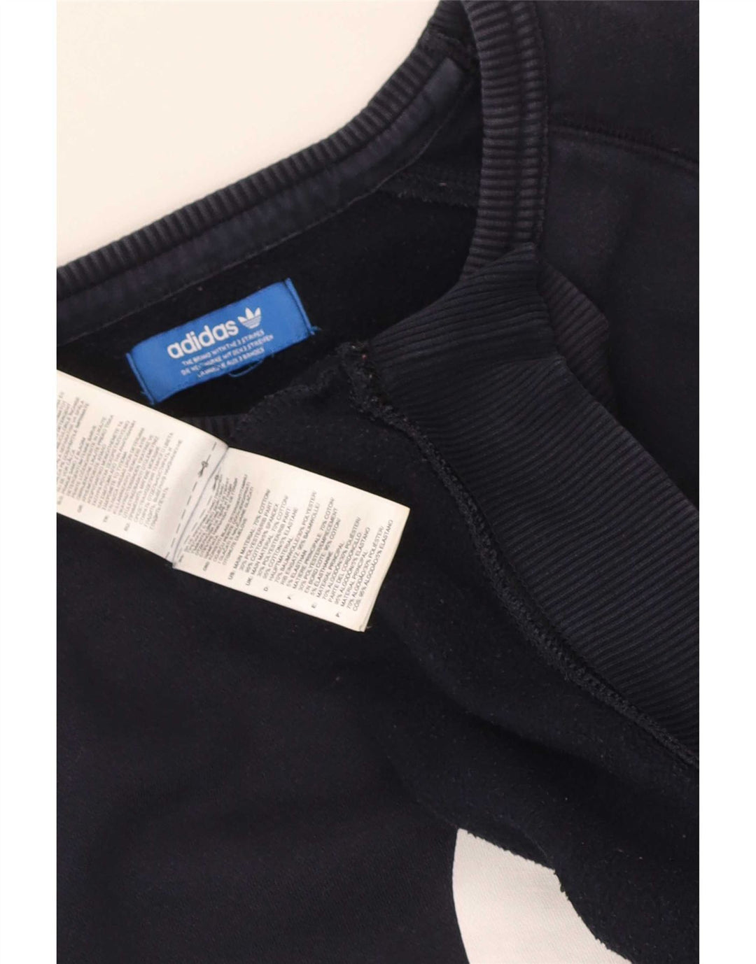 Adidas Herren-Sweatshirt mit Grafik, groß, marineblau, Baumwolle
