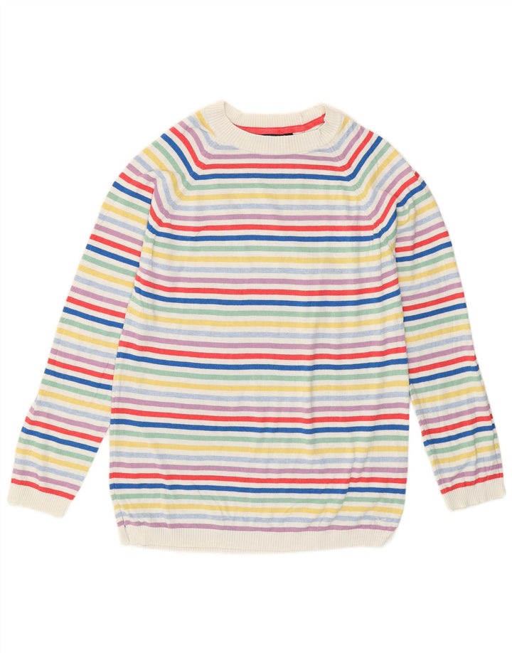 Crew Clothing Damen-Pullover mit Rundhalsausschnitt, Gr. 10, Größe S, Mehrfarbig