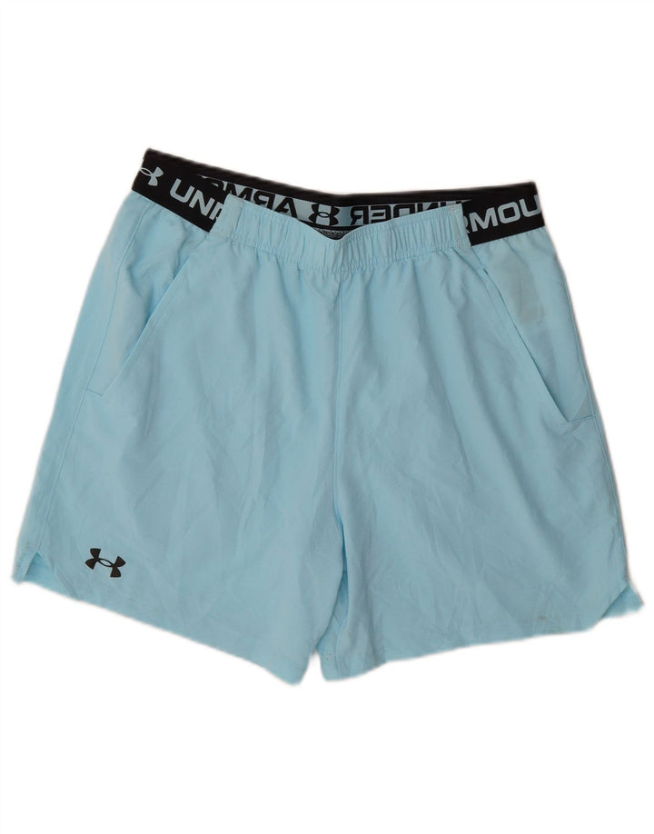Under Armour Herren-Sportshorts mit Grafik, groß, blaues Farbblock-Polyester