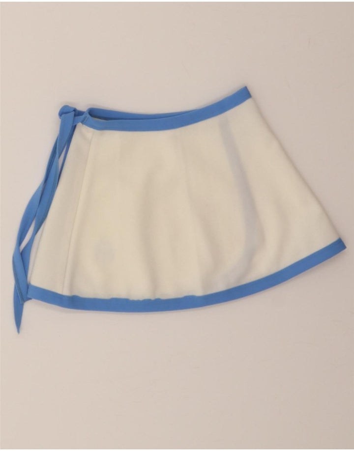 SERGIO TACCHINI Girls Wrap Skirt 7-8 Years W20  White Vintage Sergio Tacchini and Second-Hand Sergio Tacchini from Messina Hembry 