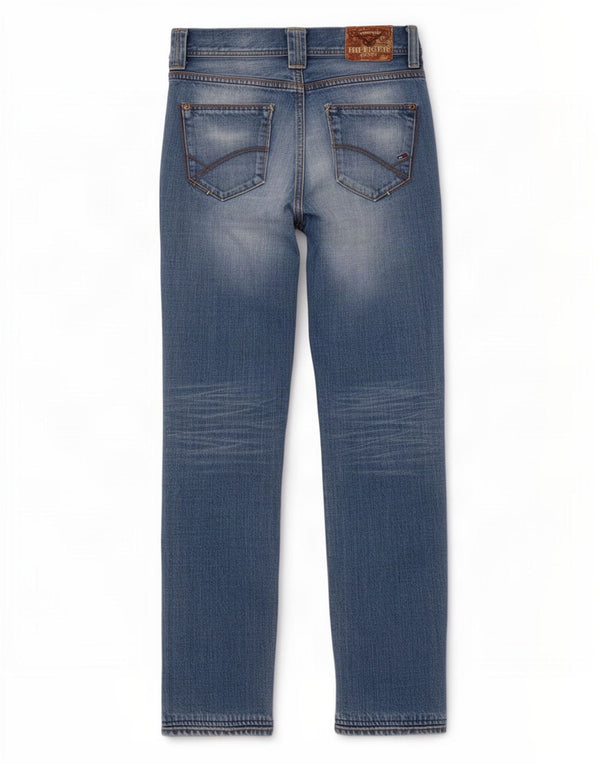 Tommy Hilfiger Damen Straight Jeans W29 L28 Blaue Baumwolle