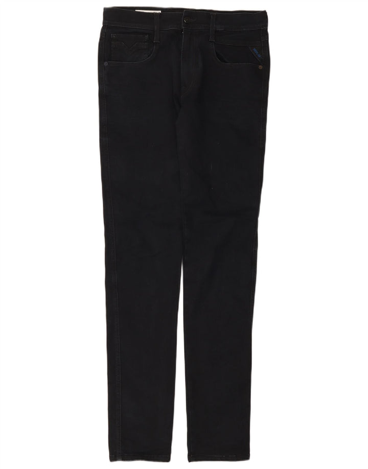 Replay Herren Slim Jeans W31 L34 Marineblau Baumwolle