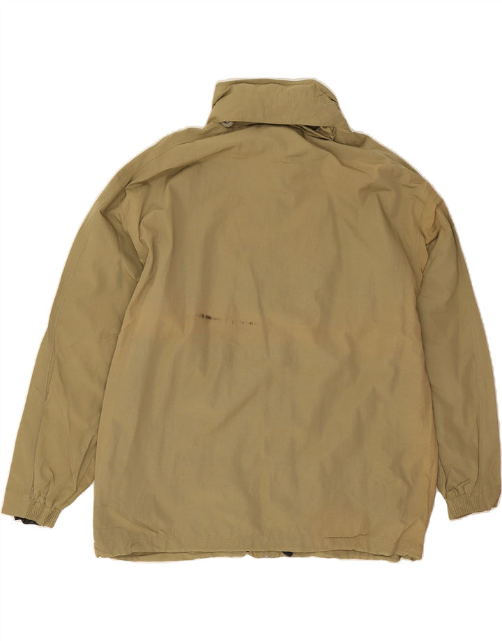 DIADORA Mens Hooded Rain Jacket UK 40 Large Khaki Polyamide Vintage Diadora and Second-Hand Diadora from Messina Hembry 