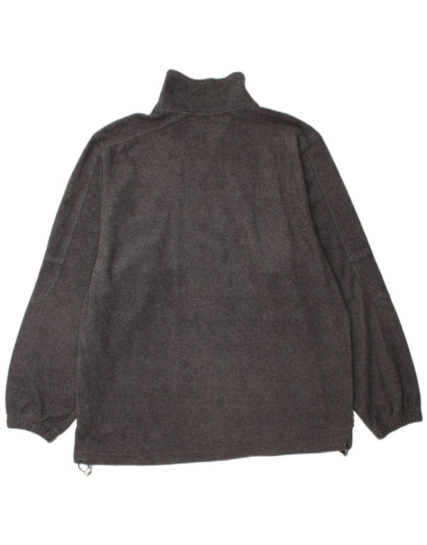 Lotto Herren-Fleecepullover mit Reißverschluss am Hals, UK 40/42, großes graues Polyester