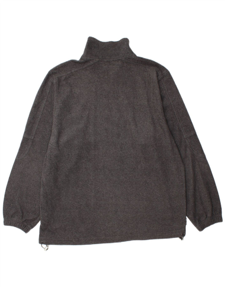 Lotto Herren-Fleecepullover mit Reißverschluss am Hals, UK 40/42, großes graues Polyester