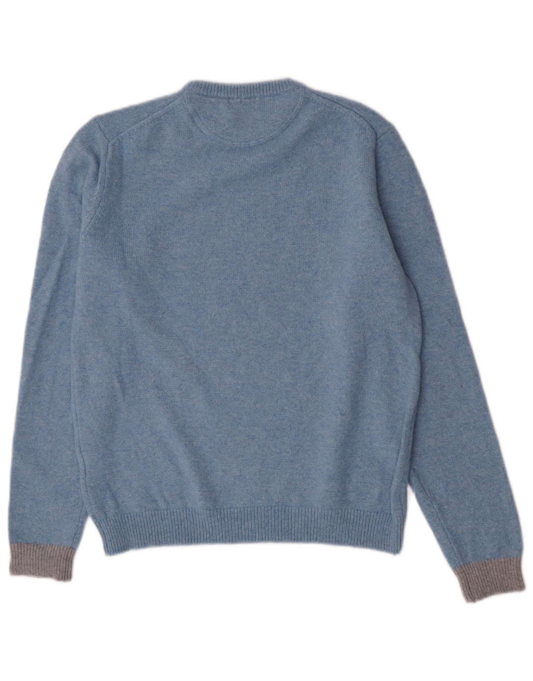 Sun68 Damen-Pullover mit Rundhalsausschnitt, groß, blaue Wolle