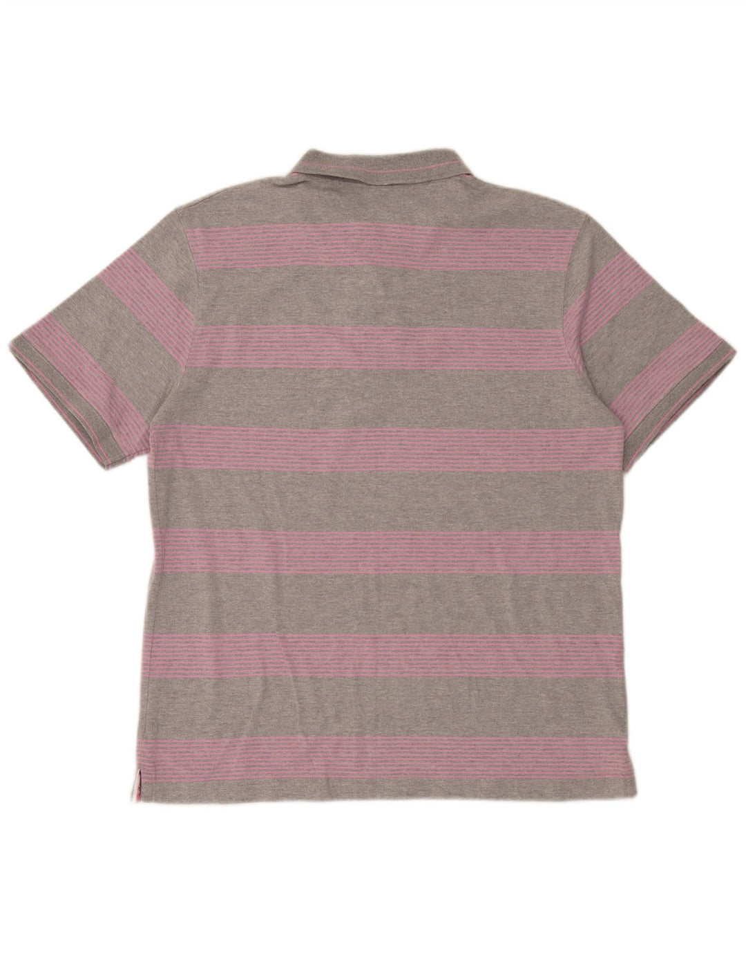 Champion Herren-Poloshirt XL, grau gestreift, Baumwolle