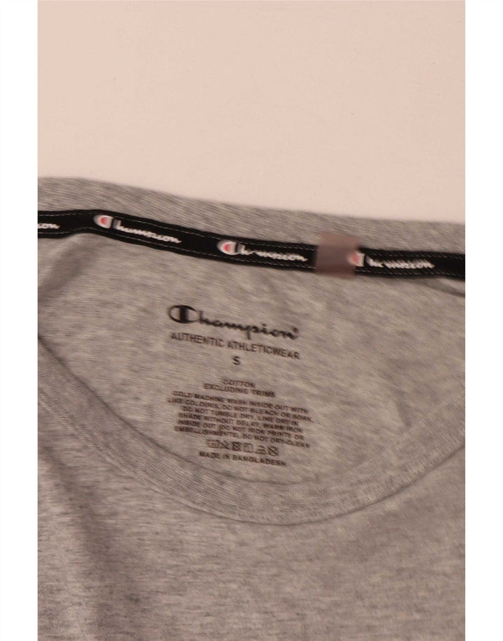 Champion Herren-T-Shirt mit Grafik, Größe S, Grau, Baumwolle