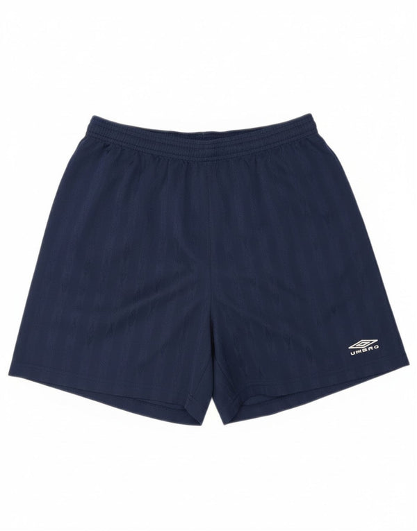 Umbro Herren-Sportshorts, groß, marineblau, gestreift, Polyester