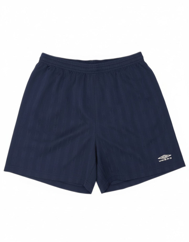 Umbro Herren-Sportshorts, groß, marineblau, gestreift, Polyester