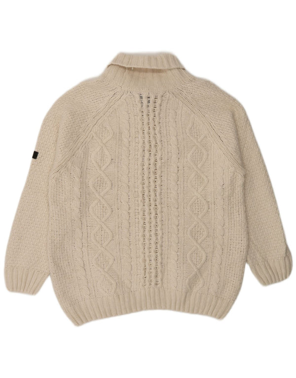 Lyle & Scott Damen Rollkragenpullover, UK 18 XL, weißes Nylon