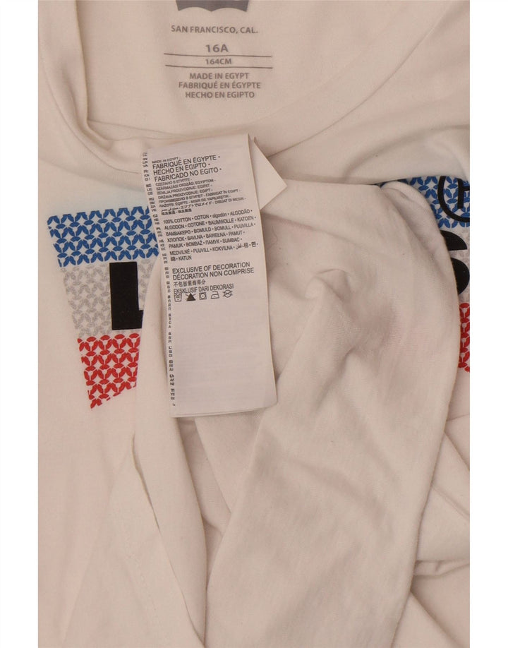 Levi's Jungen Graphic Top Langarm 15–16 Jahre Weiß
