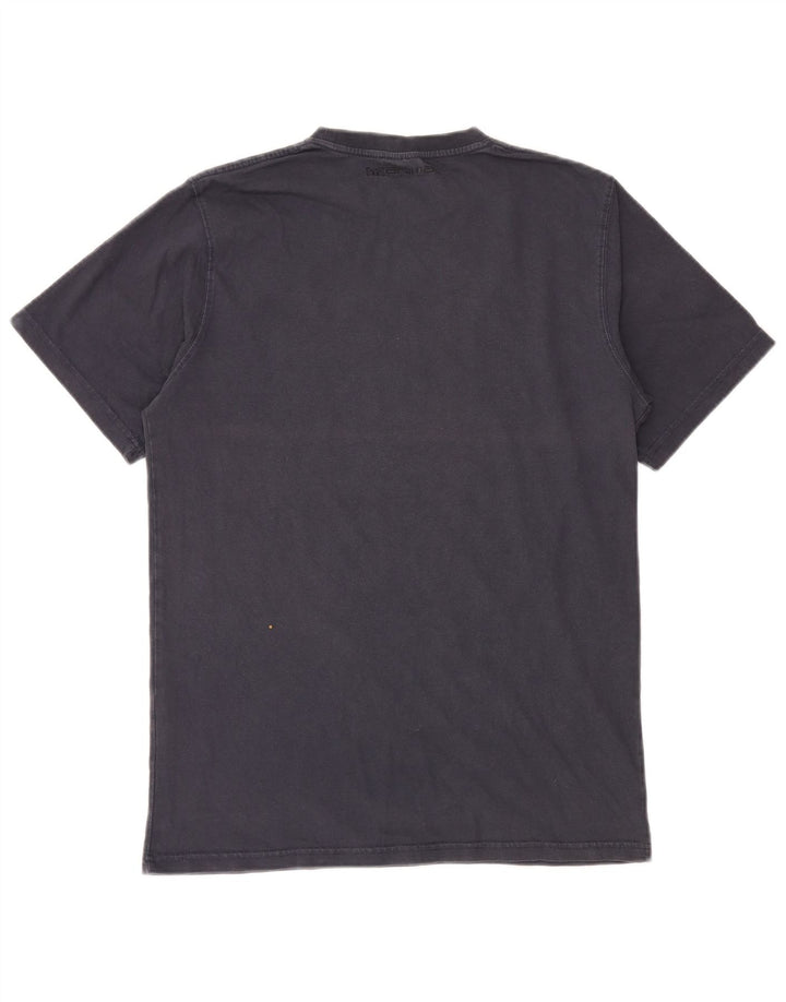 Animal-Grafik-T-Shirt-Oberteil für Herren, mittelgroß, marineblau, Baumwolle