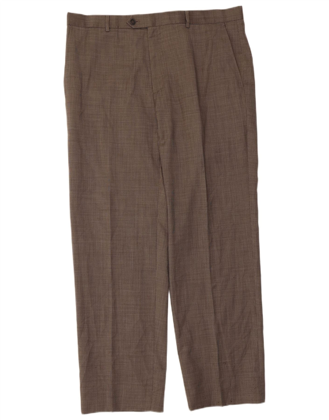 Gerade Herren-Anzughose von Marks & Spencer, W38, L31, graue Schurwolle