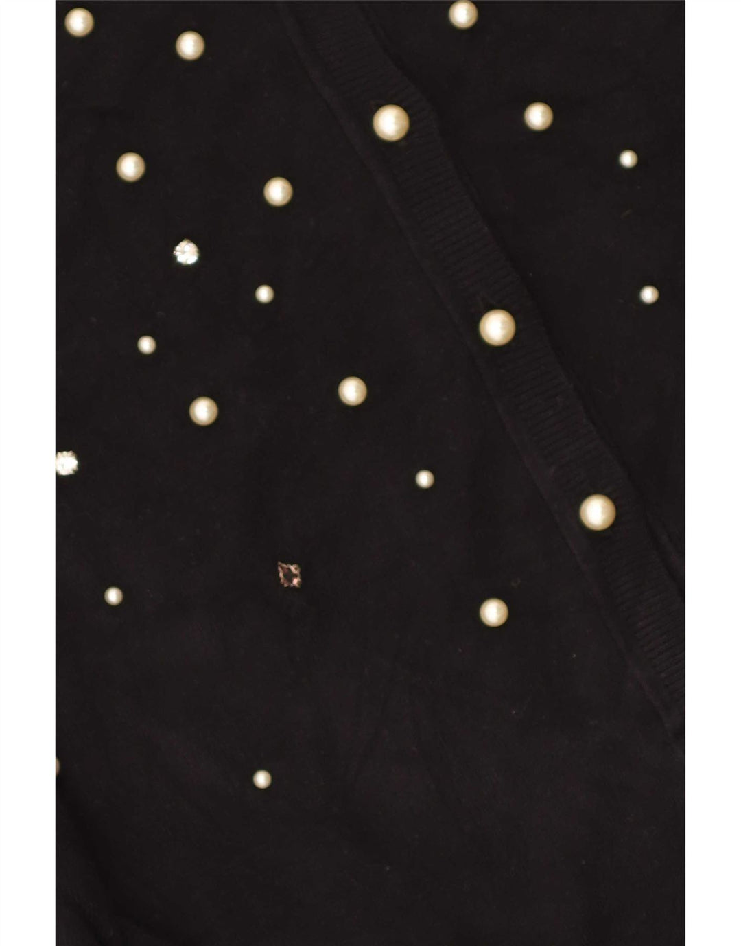 Zara Damen-Cardigan-Pullover UK 14 Große schwarze Viskose