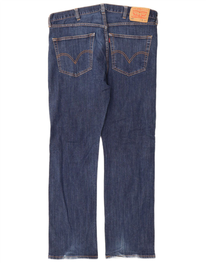 Levi's Herren 501 Straight Jeans W38 L32 Marineblaue Baumwolle