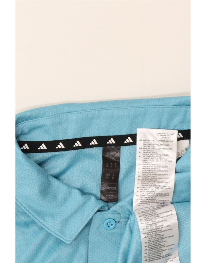 Adidas Herren Aeroready Poloshirt Mittelblaues Polyester