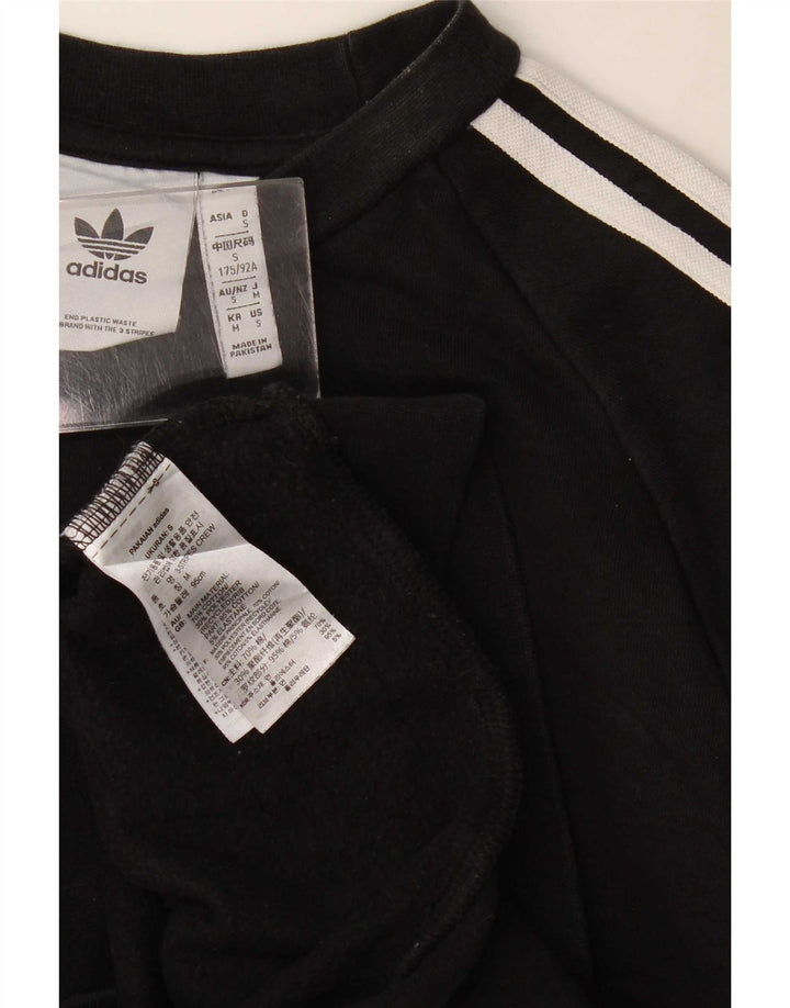 Adidas Herren Sweatshirt Pullover Small Schwarz Baumwolle