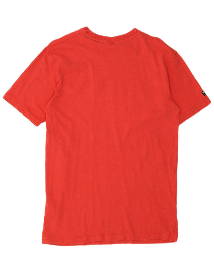 Superdry Herren T-Shirt mit Grafik, Größe S, Rot, Baumwolle