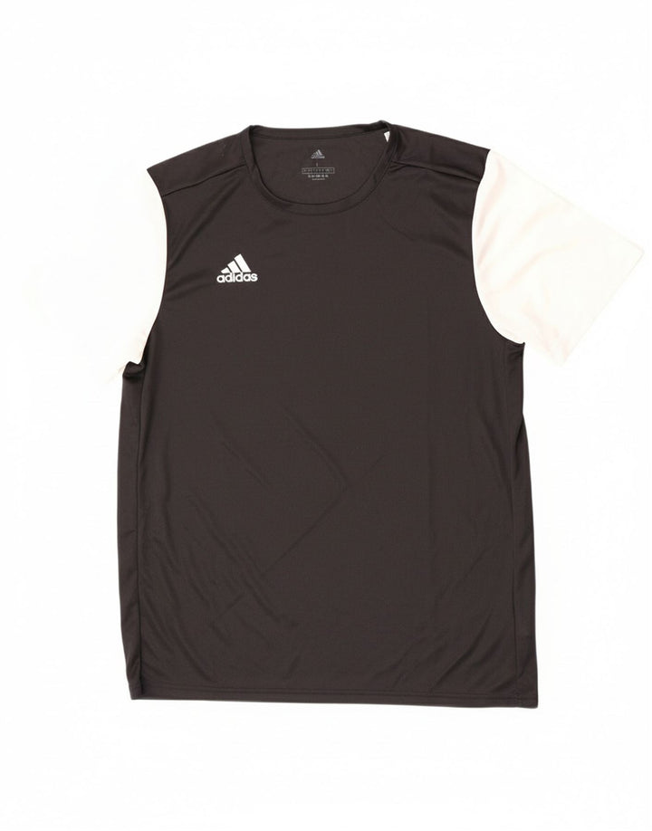 Adidas Herren Aeroready T-Shirt Top Large Schwarz Colourblock Polyester