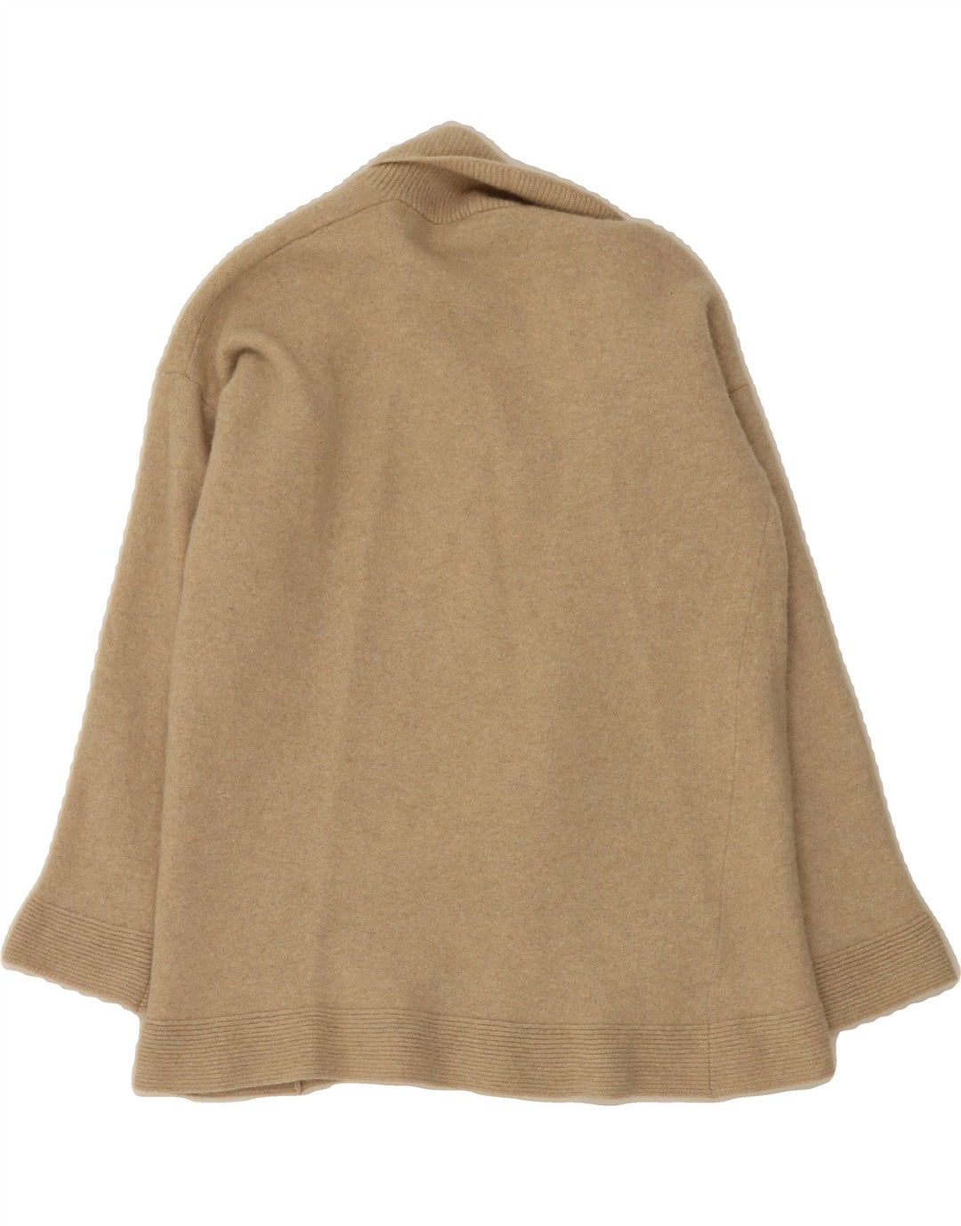 BENETTON Womens Open Cardigan Sweater UK 10 Small Brown Wool Vintage Benetton and Second-Hand Benetton from Messina Hembry 