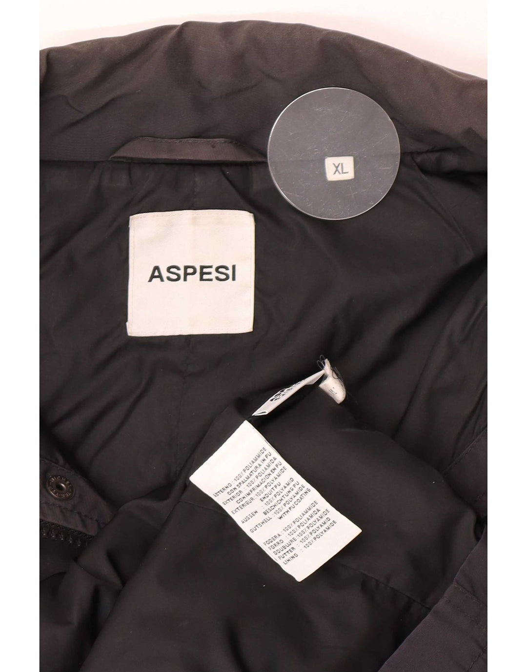 Aspesi Damen Utility-Jacke UK 18 XL Marineblau Polyamid